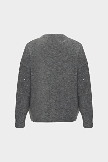 Açelya Okcu Oversize Straz Stone Women's Knitwear Sweater