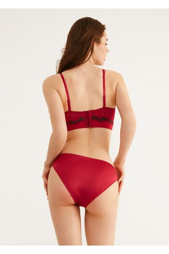 SUWEN Women's Burgundy Carmen Slip Panties