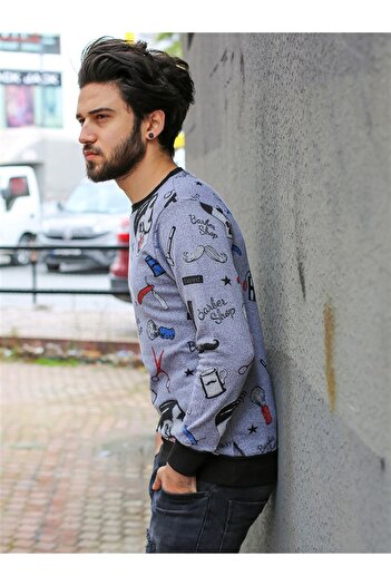 Madmext Graues Sweatshirt für Herren - 1738