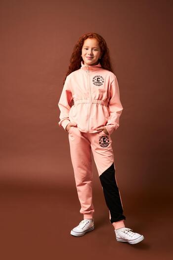Perendi Beverly Hills Embroidery Detailed Girl's Set Puppy