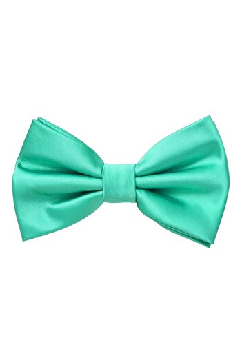 Trenderrs Men's Solid Color Satin Bow Tie