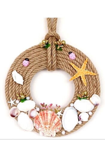Mixperi Sea Shell Star Pink Ladybug Rope String Door And Wall Ornament