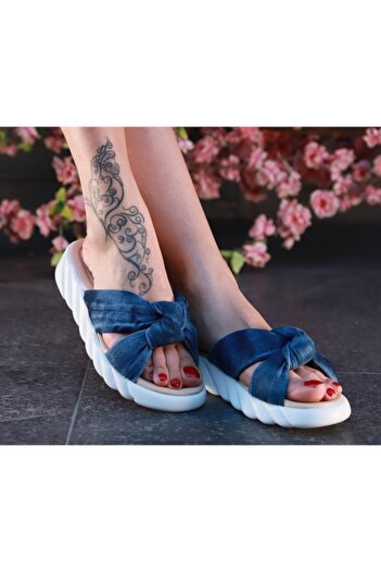 StarBlueMooN Women's Denim Slippers