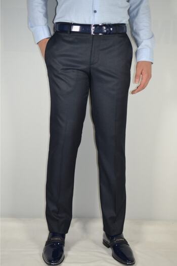 Bomonti Men's Slim Knee Unlined Polyviscon Fabric Trousers
