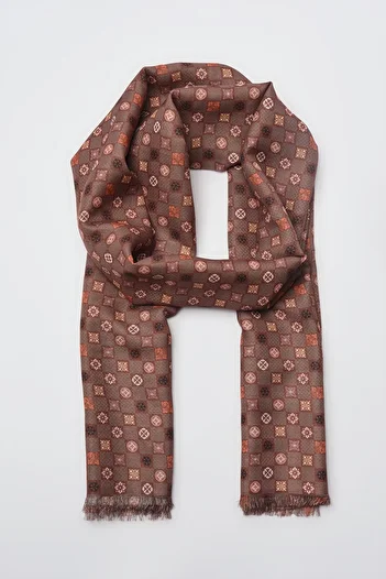 Trendyol Modest Σάλι με καφέ σχέδιο TCTSS21SL0003