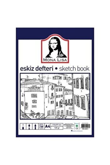 Südor دفتر رسم الموناليزا A4 50yp 120gr