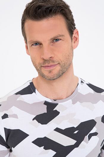 Pierre Cardin Μπλουζάκι Crew Neck Μαύρο Slim Fit