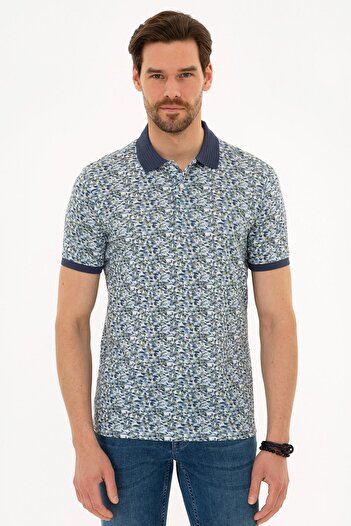Pierre Cardin Σκούρο γκρι Slim Fit Polo T-shirt με λαιμόκοψη