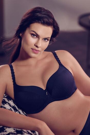 Lisca Sutien de damă cu sârmă subțire din burete bleumarin