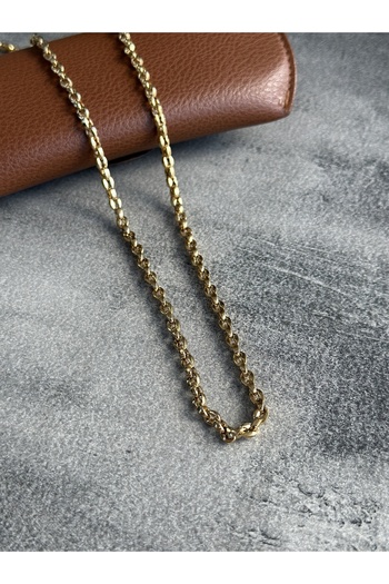 CAPO by Aytaç Yamaç 65cm Gold Renk Link Zincir Erkek Çelik Kolye