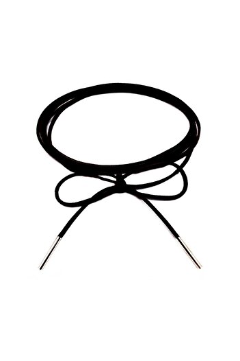 Bijustore Black Color Women's Suede Lace-up Choker Necklace