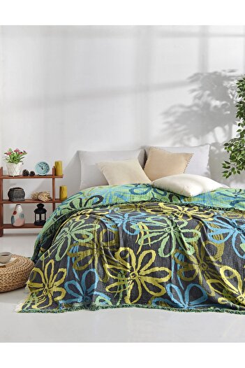 NAURA Concept Muslin Peshtemal Cotton Pique Bedspread