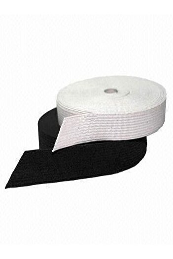 mrtbilisim 2.5 cm White Enli Flat Rubber 10 Meters Waist Leg Skirt Rubber Baby Rubber Quality Rubber