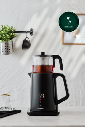 HOMEND Royaltea Cooltouch 1795h Touch-Proof Stainless Steel Talking Tea Machine