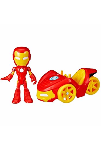 Hasbro Spidey And His Amazing Friends Vehicle And Figure Set F6776 - Iron Man