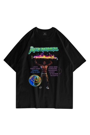 Trendiz Αστρονομικό μαύρο T-shirt Unisex 2020