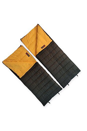 Naturecamp Era 350 Plus Khaki -15 Degree Combinable Double Pillowed Sleeping Bag