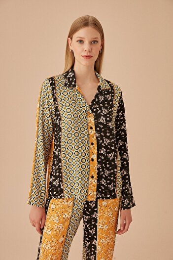 SUWEN NEW SEASON - SUWEN Patch Σετ Πιτζάμες Ανδρικής Βισκόζης
