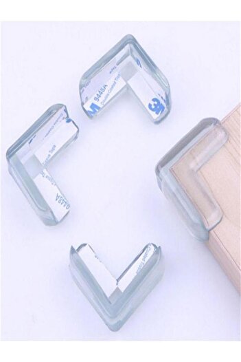 mrtbilisim Silicone Corner Protector 8 Pieces Child Safety Glass and Shelf Corner Protector Baby Safety 8 Pieces