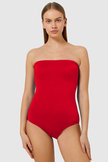 AYYILDIZ 79358 Red Strapless Swimsuit