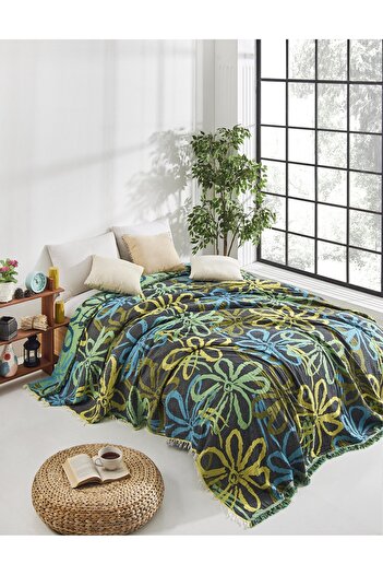 NAURA Concept Muslin Peshtemal Cotton Pique Bedspread