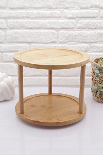 zezedesing Bamboo Rotary Stand & Presenter & Organizer