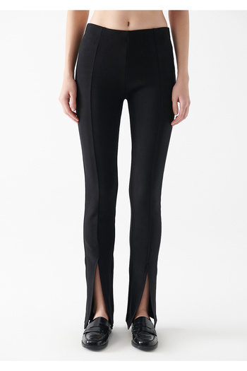 Mavi Slit Detailed Black Trousers 1010324-900