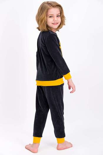 Rolypoly Save Animals Smoked Boys Velvet Tracksuit Set