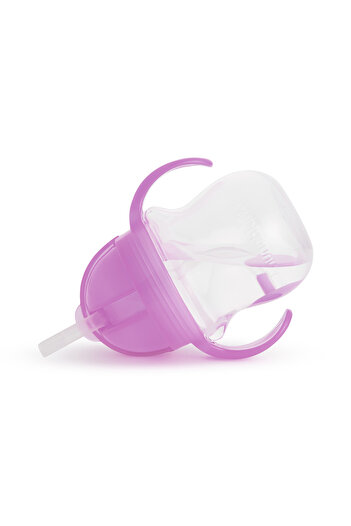 Munchkin Click Lock Spout Drinking Cup with Straw, 6 months 207ml Purple