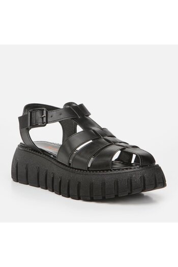Yaya by Hotiç Black Yaya Women's Flat Sandals