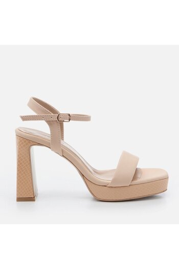 Hotiç Women's Heeled Natural Sandals