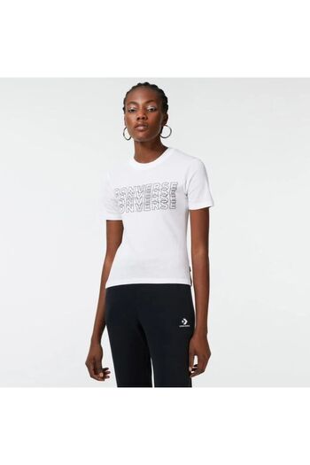 Converse Icon Play Slim Women's White T-Shirt