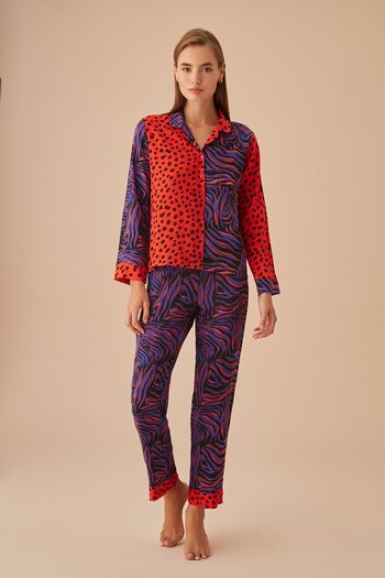 SUWEN Twin Masculine Pajama Set