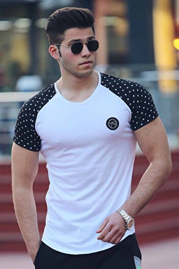 Madmext Basic White T-Shirt 3011