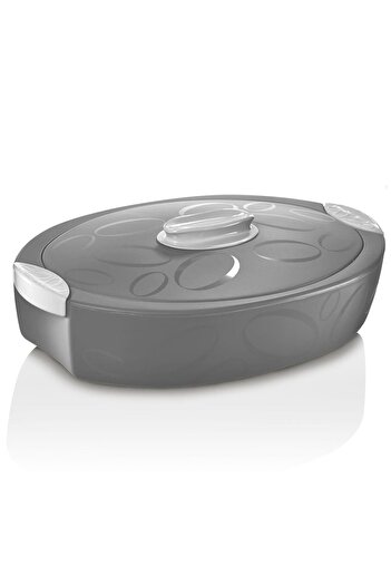 Enjoy Tuttocaldo Oval 4 L Thermal Serving Container Gray