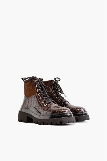 Shoes & More Cymba - Kahve Croco - Spor