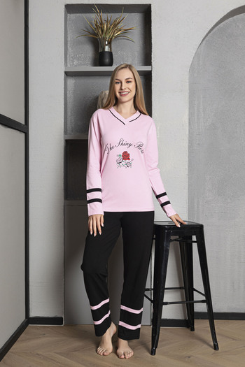 DONLİZZA 3110 Pajama Set Combed Cotton Viscon