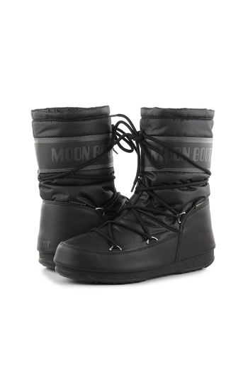 MOON BOOT Snow Boots24009200-001 Mid Nylon Wp Black