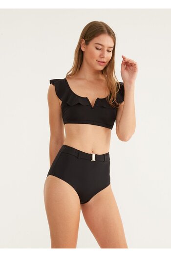 SUWEN Belted Bikini Bottom