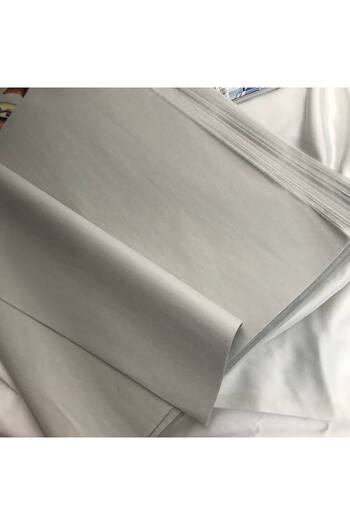 CASALINGHI Light Gray Grey Plush Paper - Carta Velina 44X70 Cm, 50 Pieces