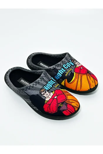 GEZER Children's Patterned Washable Non-Slip Sole House Slippers