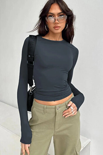 Look Kadıköy Crew Neck Basic Long Sleeve Body