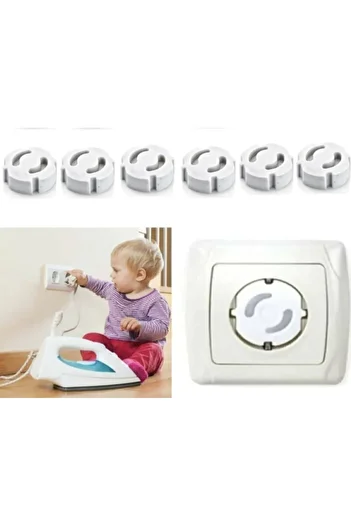 M Mimoza Park 6-Piece Socket Cover, Socket Protector, Socket Coverer Home Safety / Baby Protector / Child Protector