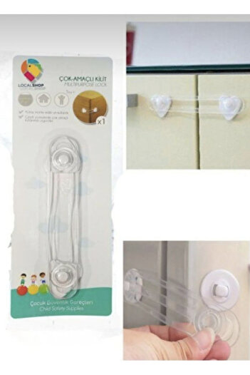 M Mimoza Park 4 Pieces Mini Multi-Purpose Child Lock for Cabinet Drawer and White Goods Child and Baby Safety
