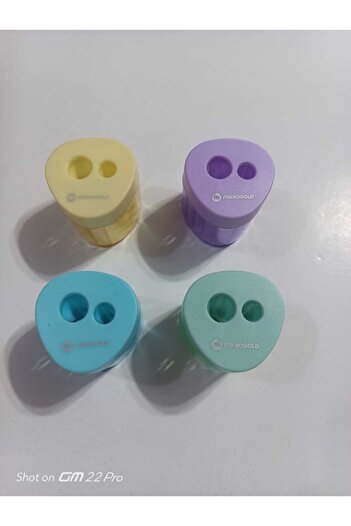 Mikro Large Chamber Pencil Sharpener with Double Opener and Lid (4pcs)