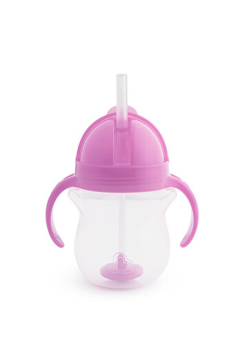 Munchkin Click Lock Spout Drinking Cup with Straw, 6 months 207ml Purple