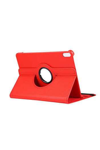 HTstore Huawei MatePad Air 2023 Zore Rotatable Stand Case-Red