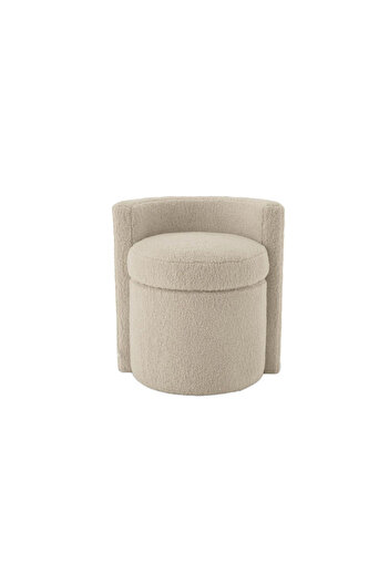 hoom concept BONİTA TEDDY PUF, KREM