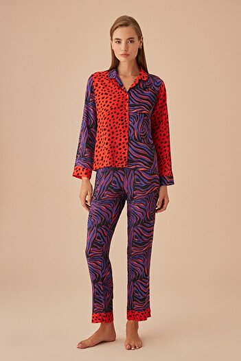SUWEN Twin Masculine Pajama Set