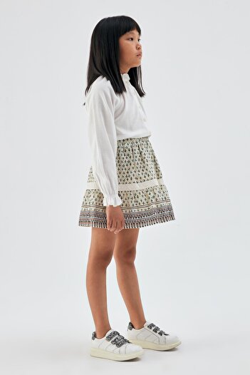 Tyess Bg Store Girl Patterned Skirt 23psstj4301